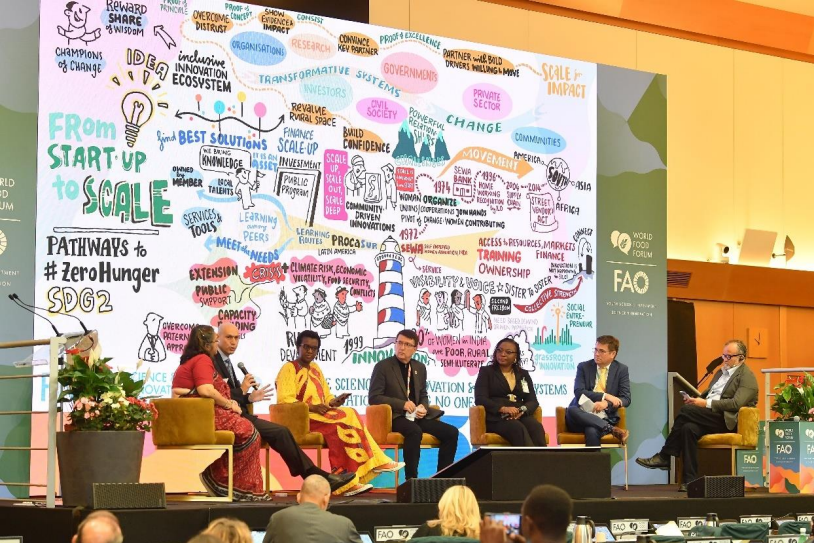 Figure 4 - Panel discussion, from the left: Megha Desai, Iddo Dror, Hlami Ngwenya, Ivan Stefanic, Adesuwa Ifedi, Paul Harrison, and Juan Moreno. Figure 4 - Panel discussion, from the left: Megha Desai, Iddo Dror, Hlami Ngwenya, Ivan Stefanic, Adesuwa Ifedi, Paul Harrison, and Juan Moreno.