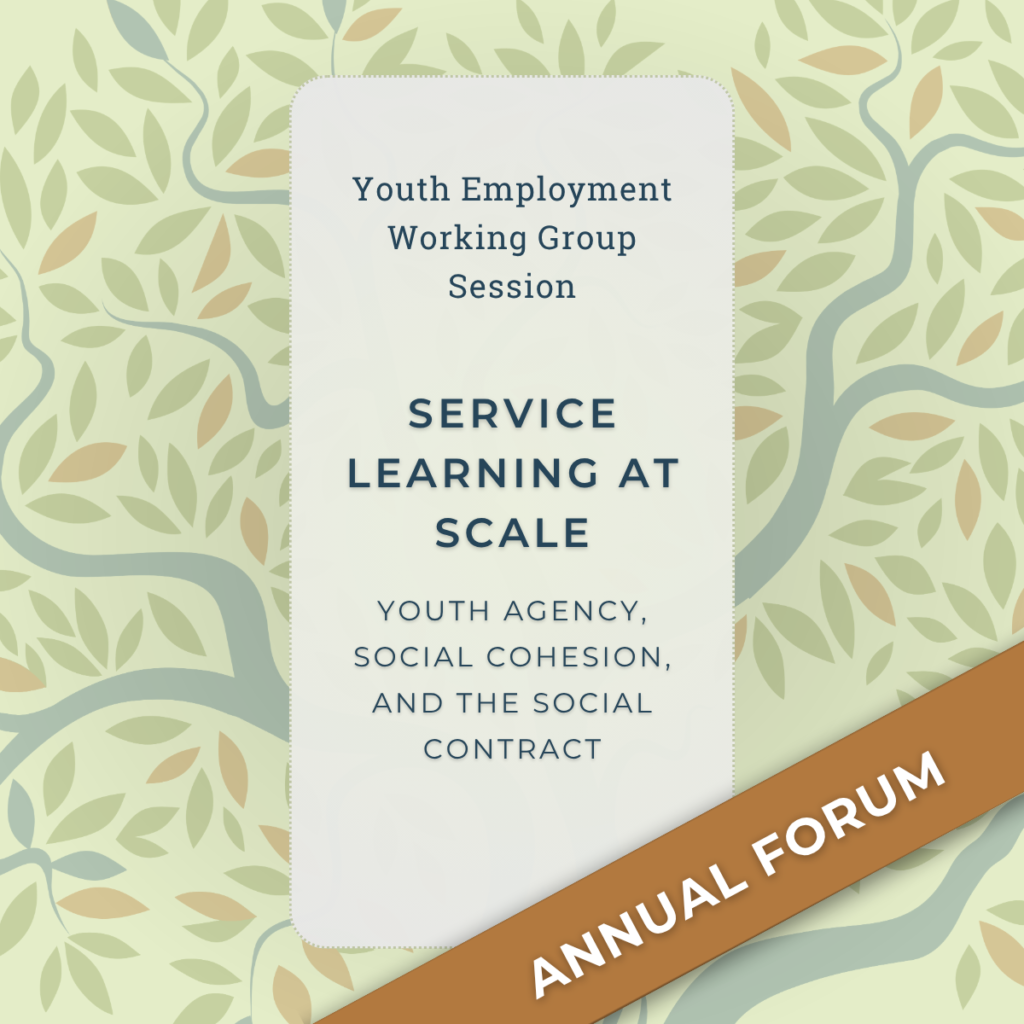 Service Learning at Scale Youth Agency, Social Cohesion, and the Social Contract