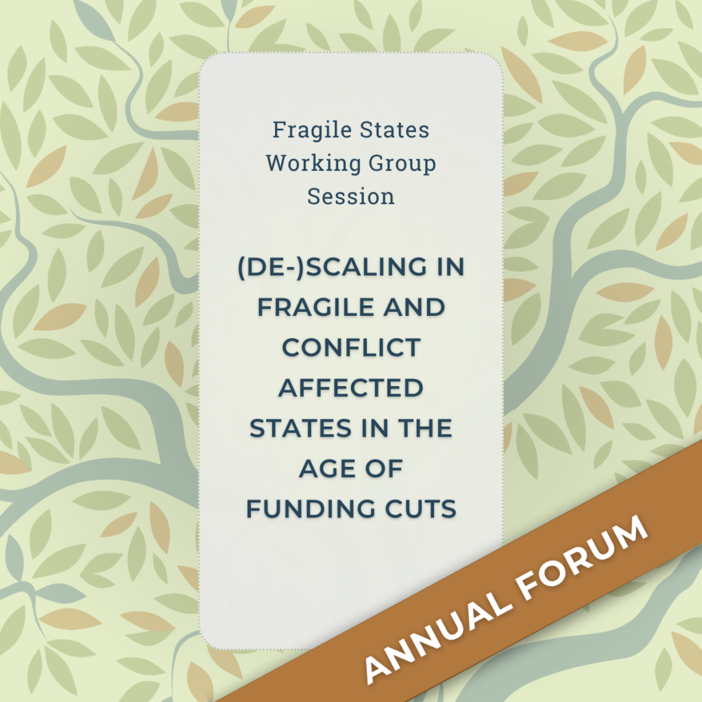 (De-)Scaling in Fragile and Conflict Affected States in the Age of Funding Cuts