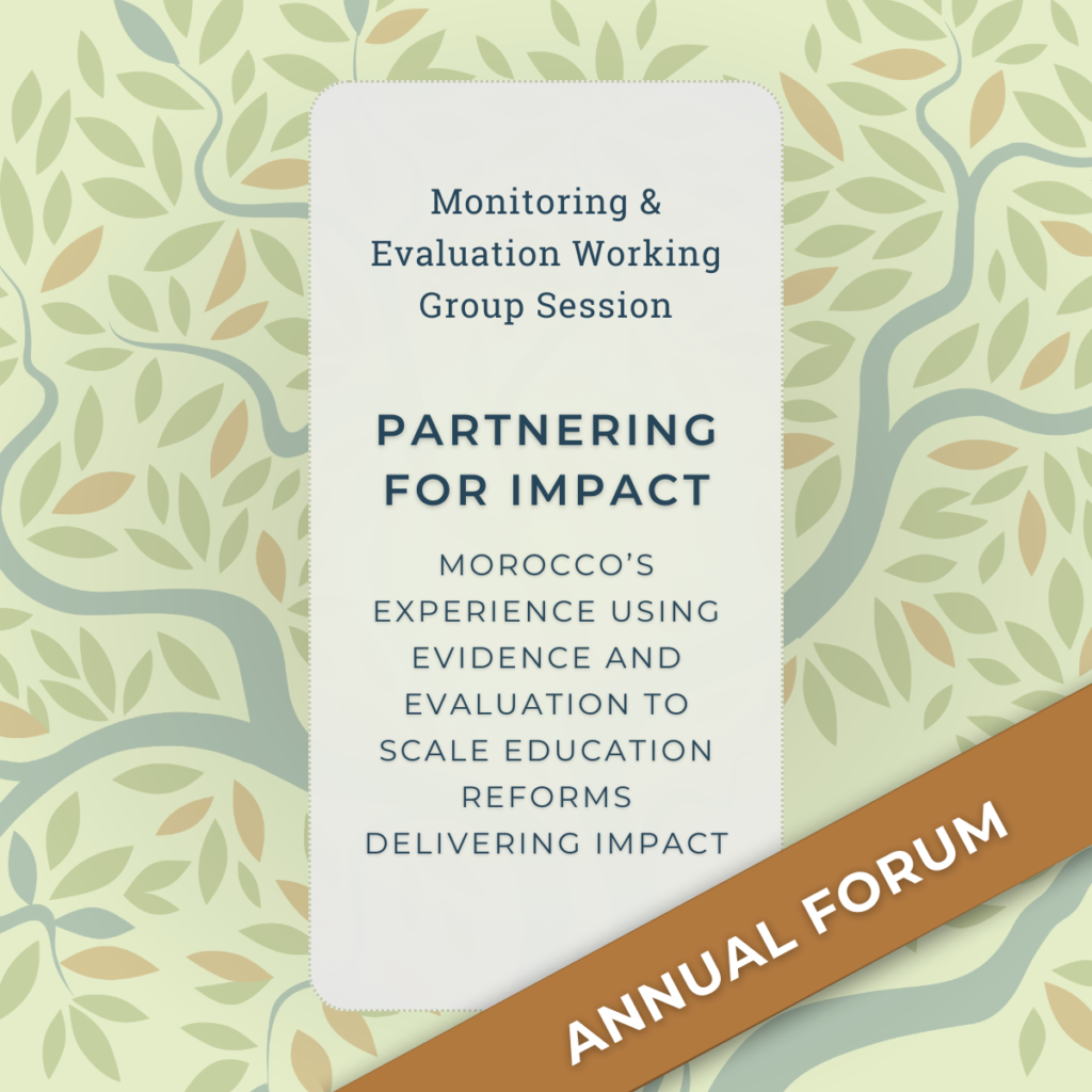 Partnering for Impact: Morocco’s experience using evidence and evaluation to scale education reforms delivering impact