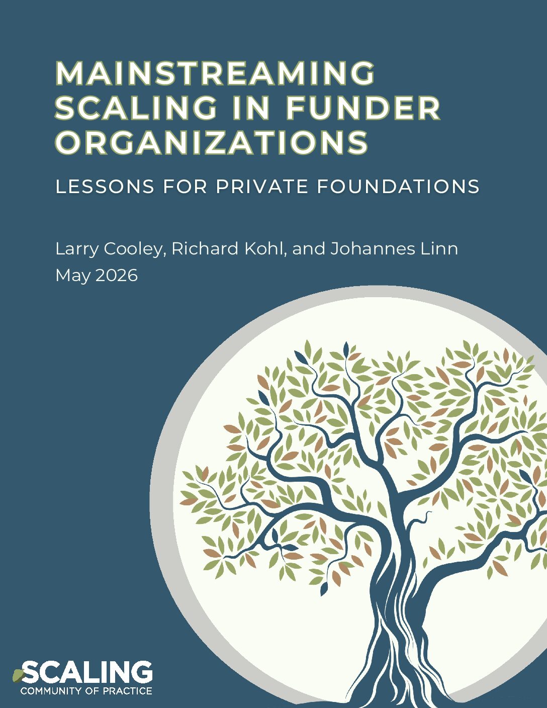 Mainstreaming scaling in private foundations FINAL