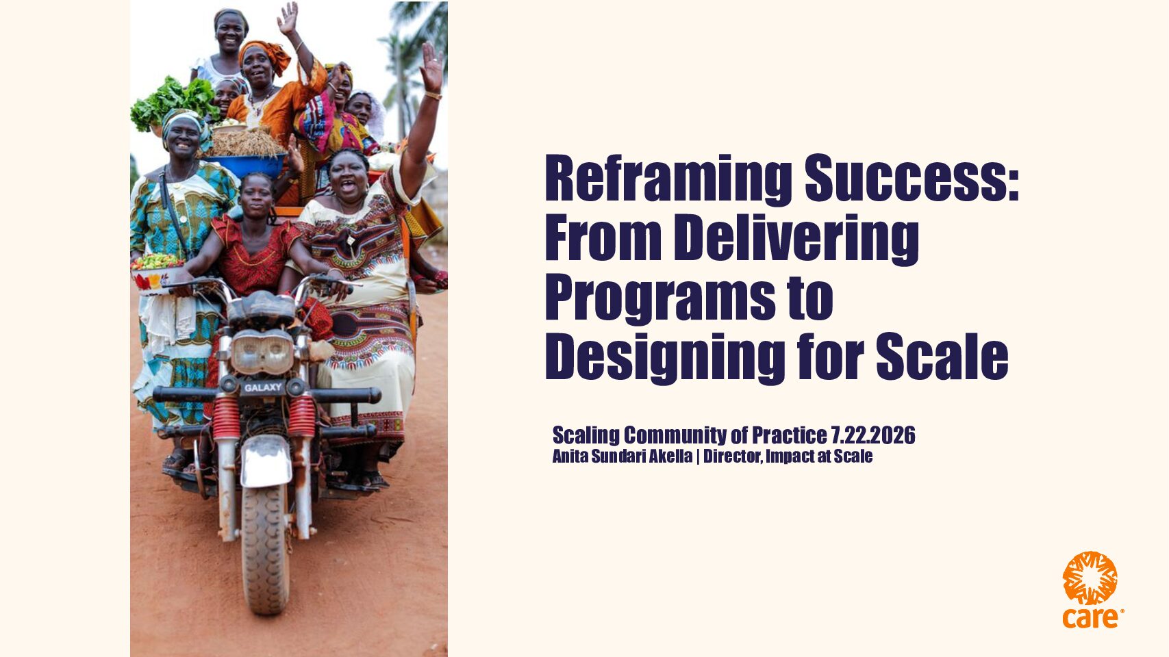 Reframing Success - From Delivering Programs to Designing for Scale (Akella)