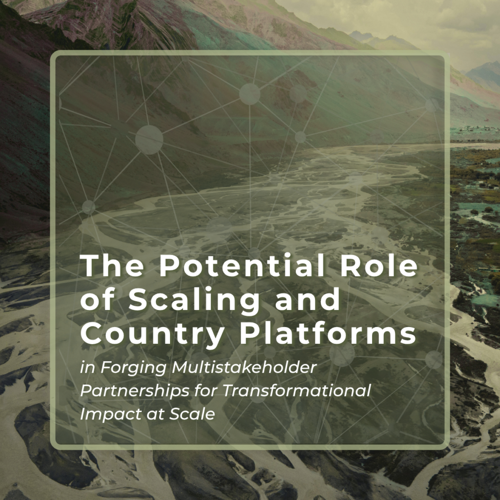 The Potential Role of Scaling and Country Platforms in Forging Multistakeholder Partnerships for Transformational Impact at Scale